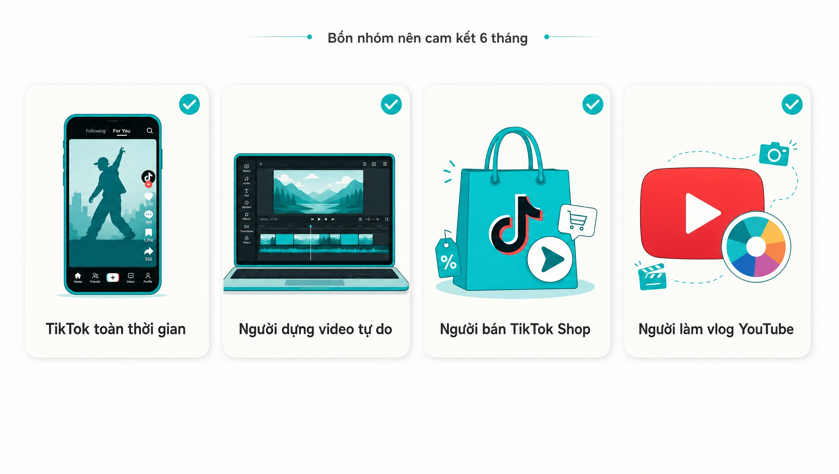4 nhóm người sáng tạo nội dung nên cam kết