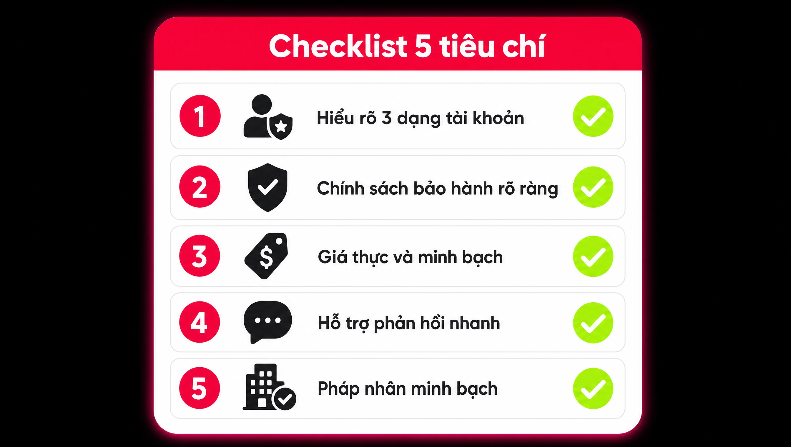 Checklist 5 tiêu chí chọn shop CapCut Pro uy tín tại Việt Nam 2026