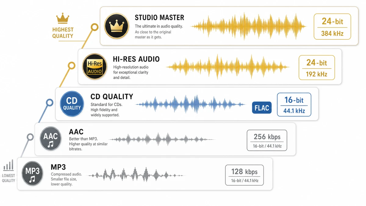 Hi-Res Audio khác lossless