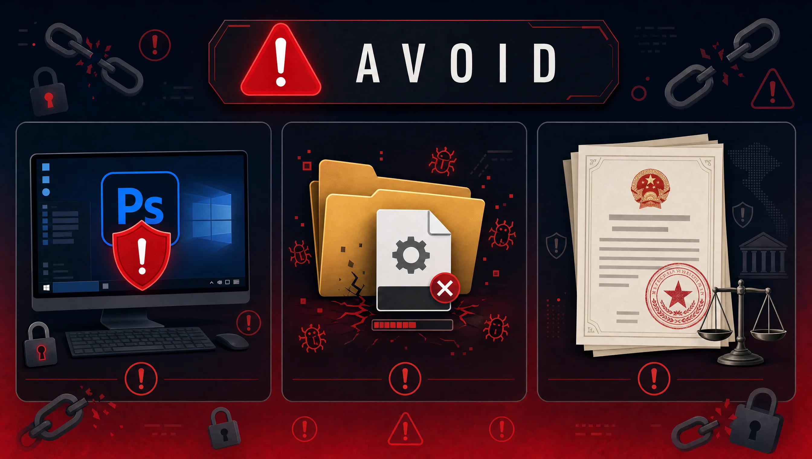 Cảnh báo về Photoshop Crack: malware, Adobe ban tài khoản, quy định Việt Nam siết phần mềm lậu 2026
